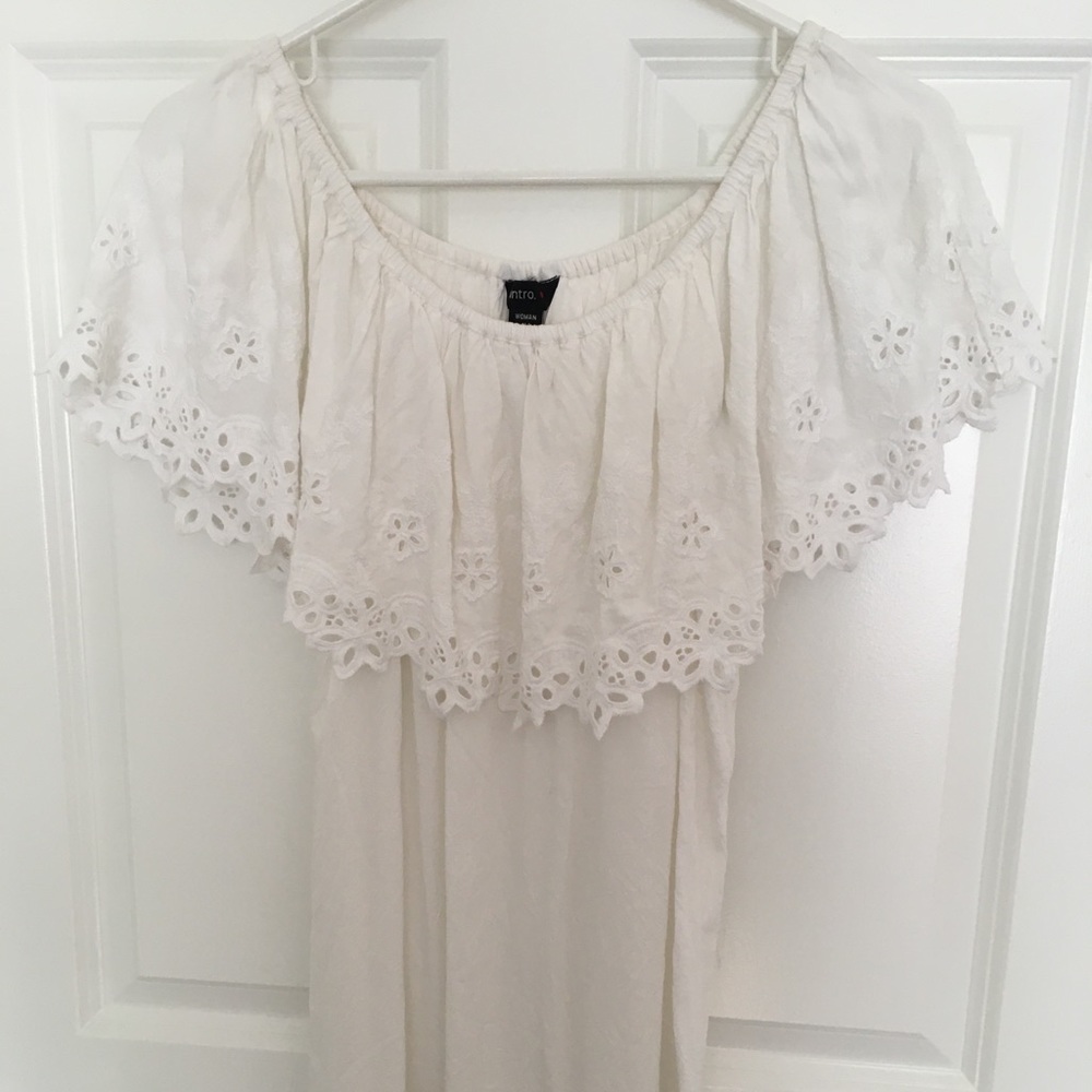 Off the Shoulder White Dress